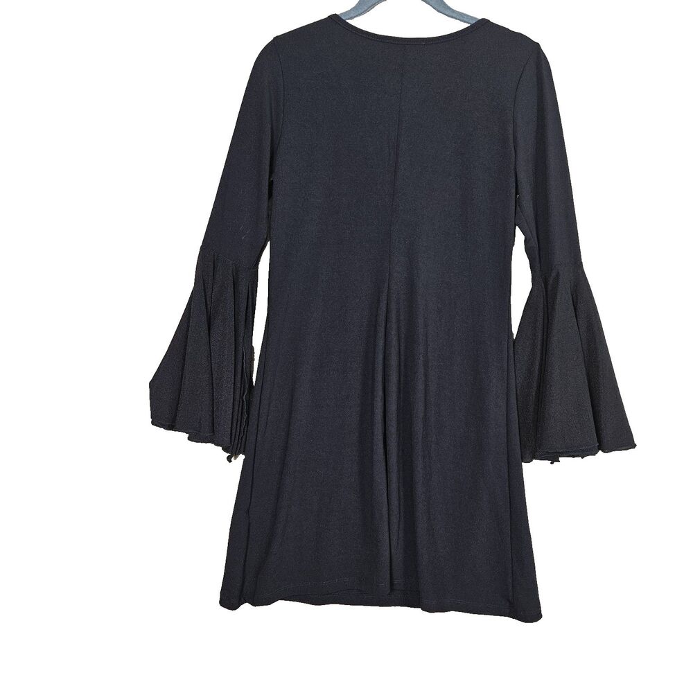 NWT Whimsigoth Boho Dress Women S Bell Sleeve Flowy Midi Fairy Grunge - Picture 3 of 8